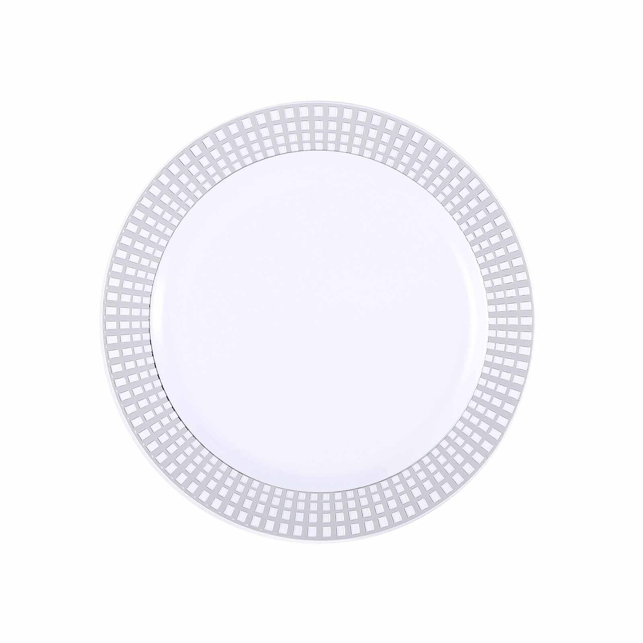 Hard Plastic 8" PLATES RIM Party Wedding Catering Disposable TABLEWARE